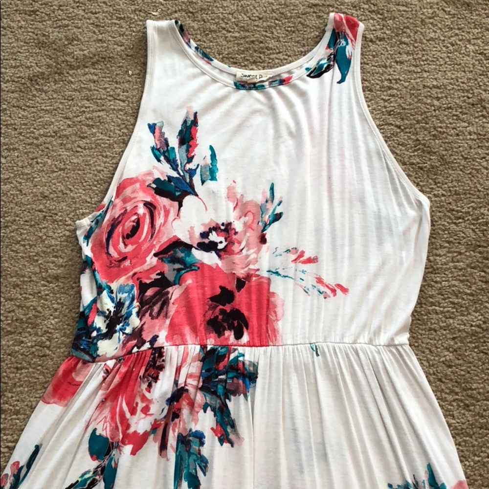 Large Floral Maxi Dress